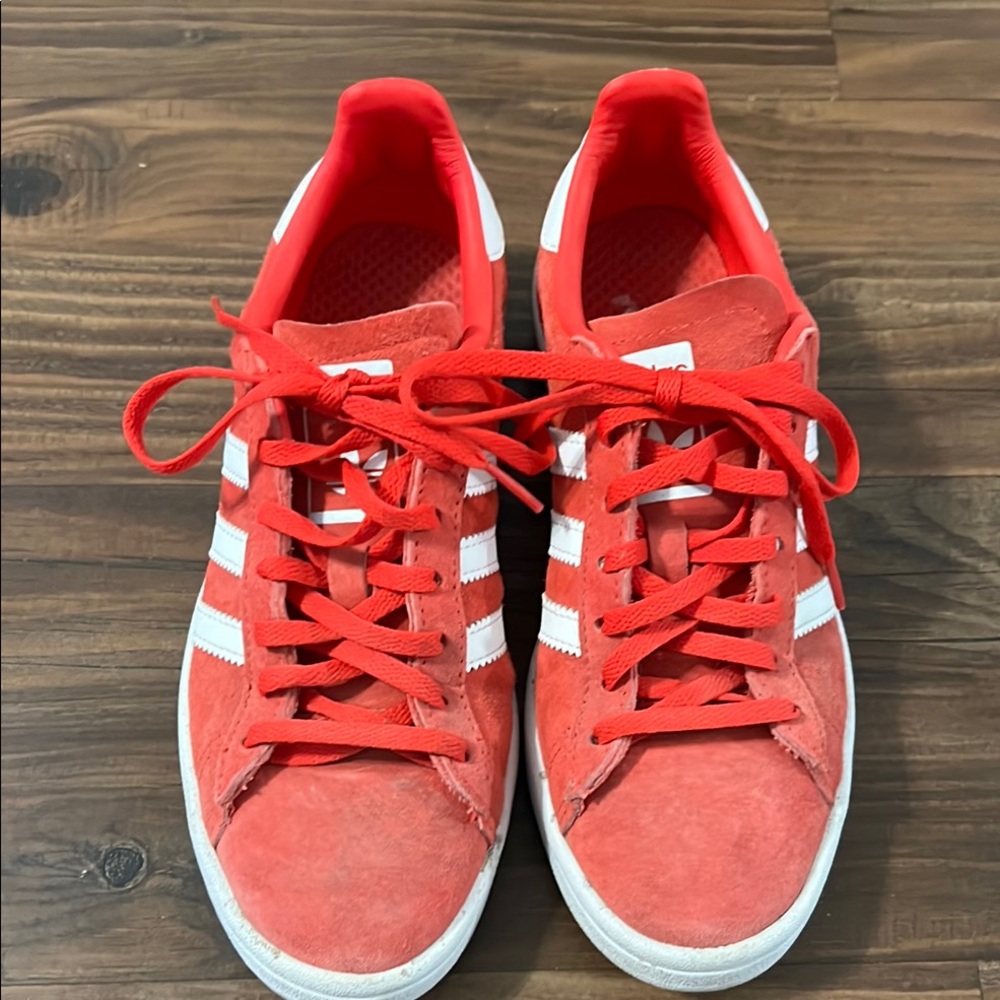 Red and White Sneakers
